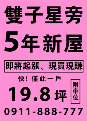 雙子粉色海報 - 線上單色海報製作範本