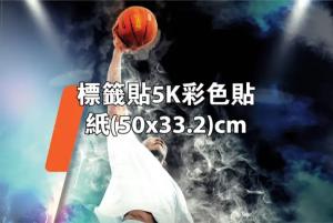 標籤貼5K彩色貼紙(50x33.2)cm - 線上貼紙製作範本
