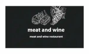 肉酒餐廳彩色貼紙 - 線上肉酒餐廳彩色貼紙製作範本，免費下載