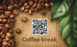 咖啡彩色貼紙 - 線上貼紙製作範本