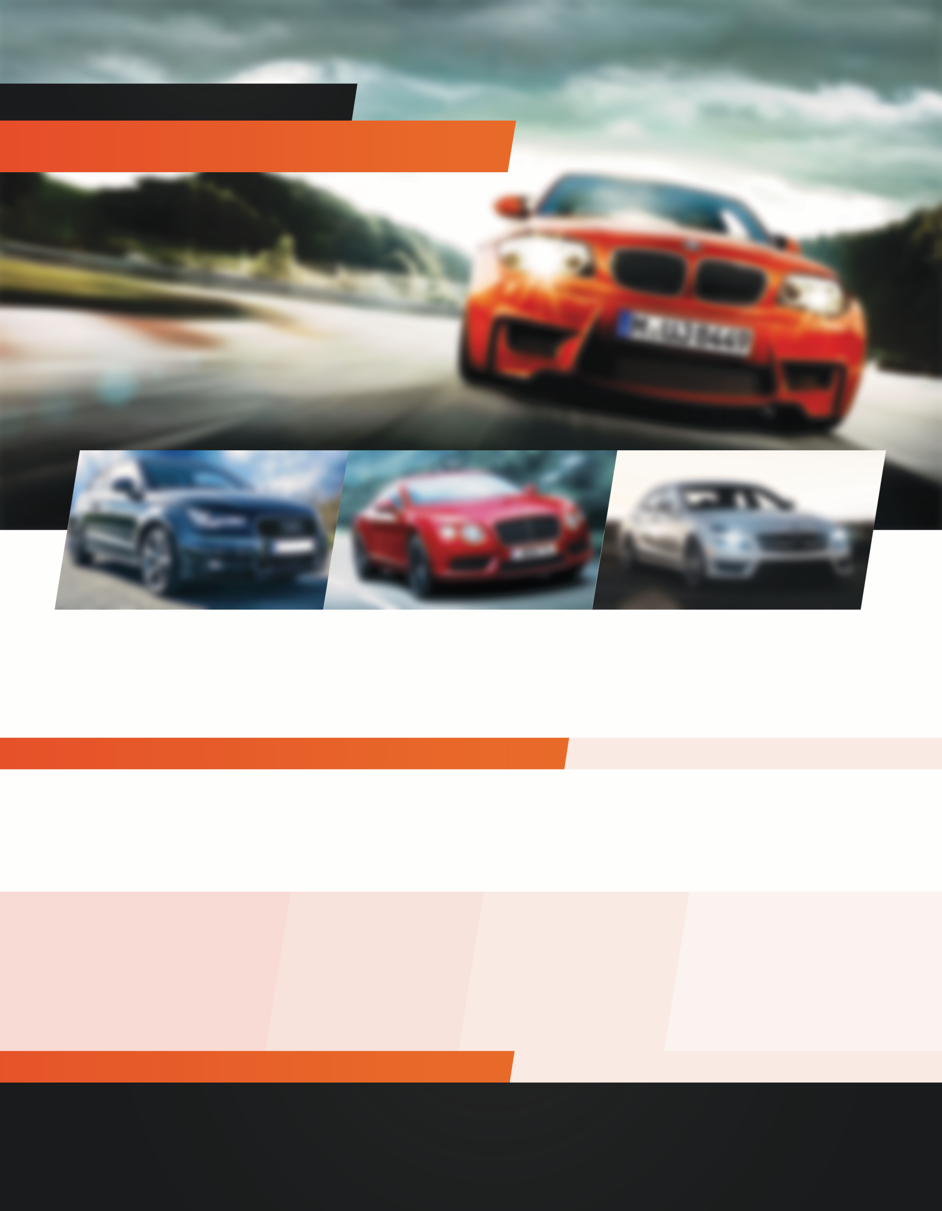汽車行銷傳單/海報 - 傳單設計範本