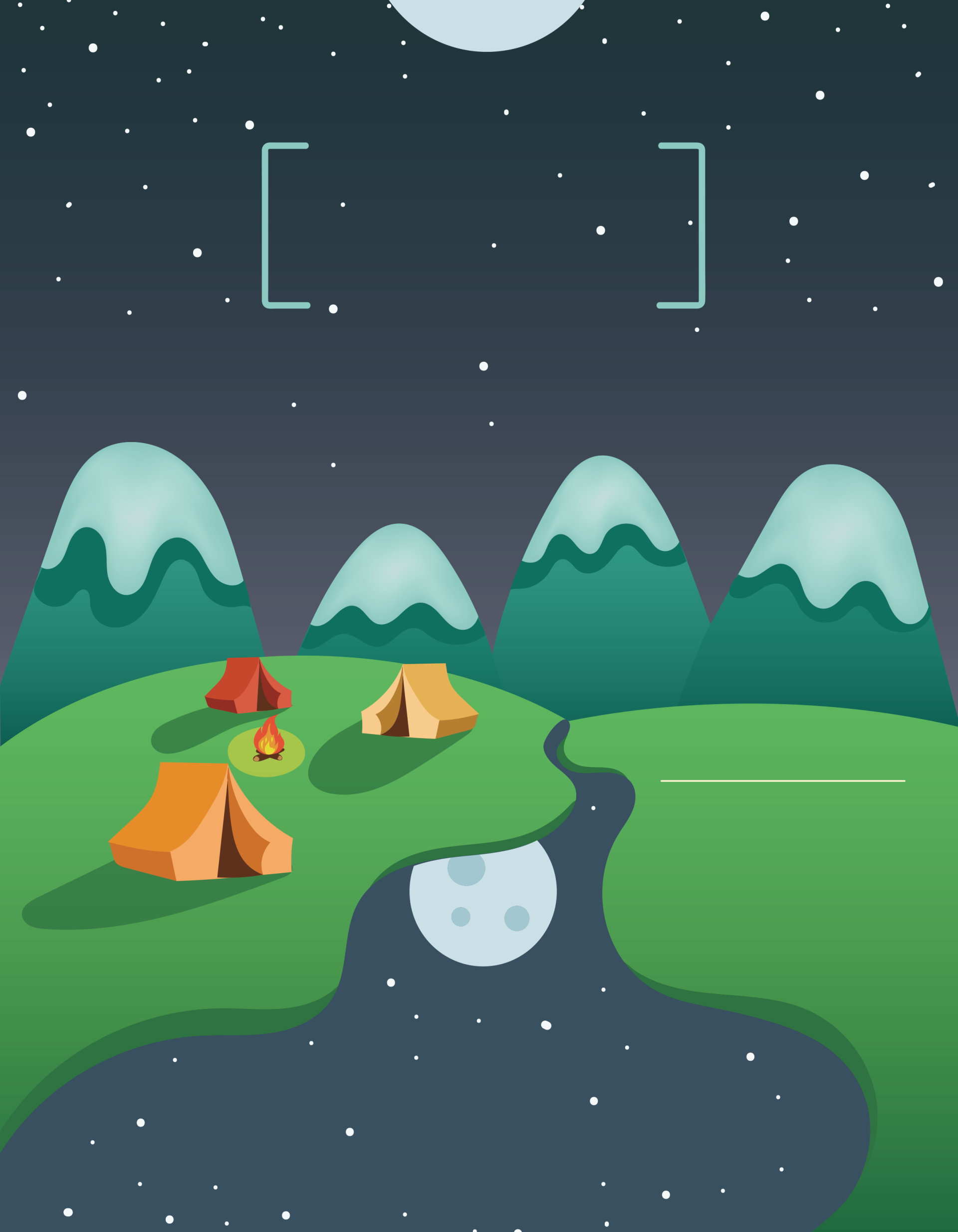登山旅遊傳單/海報 - 傳單設計範本