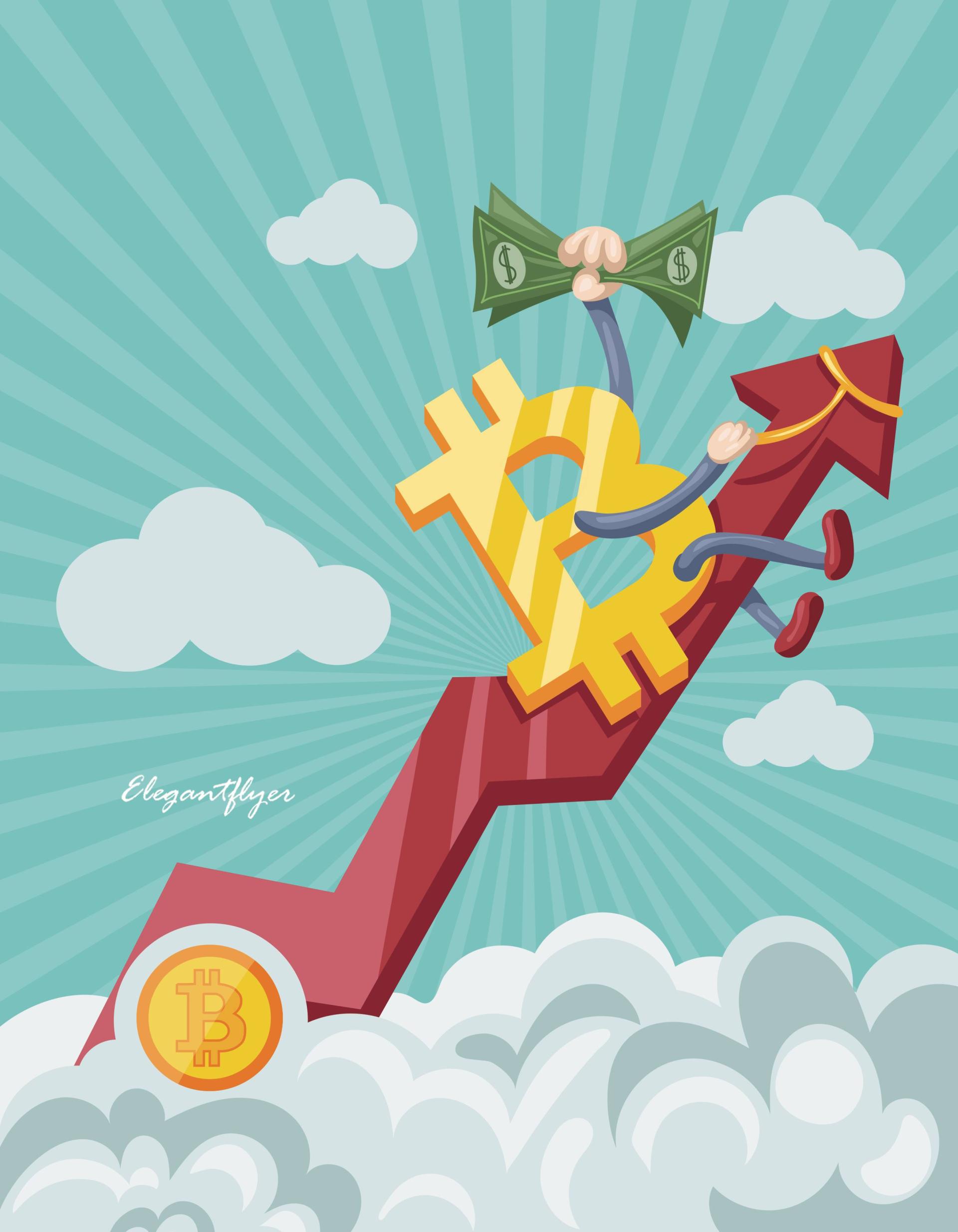 比特幣商業傳單/海報 - 傳單設計範本