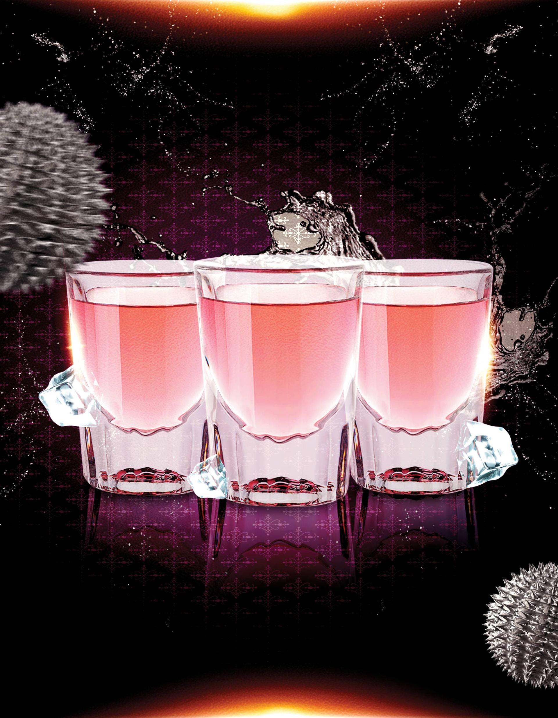 飲品之夜傳單 - 傳單設計範本