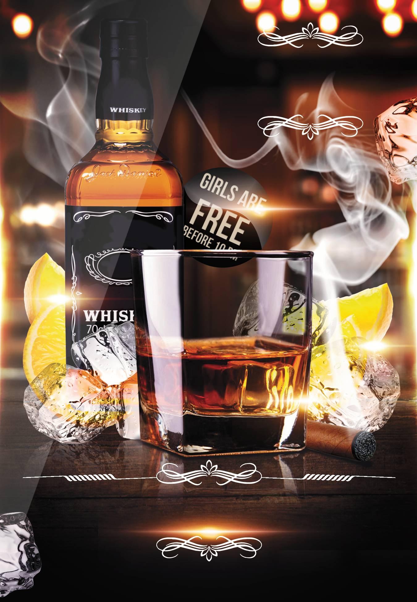 威士忌之夜傳單 - 傳單範本