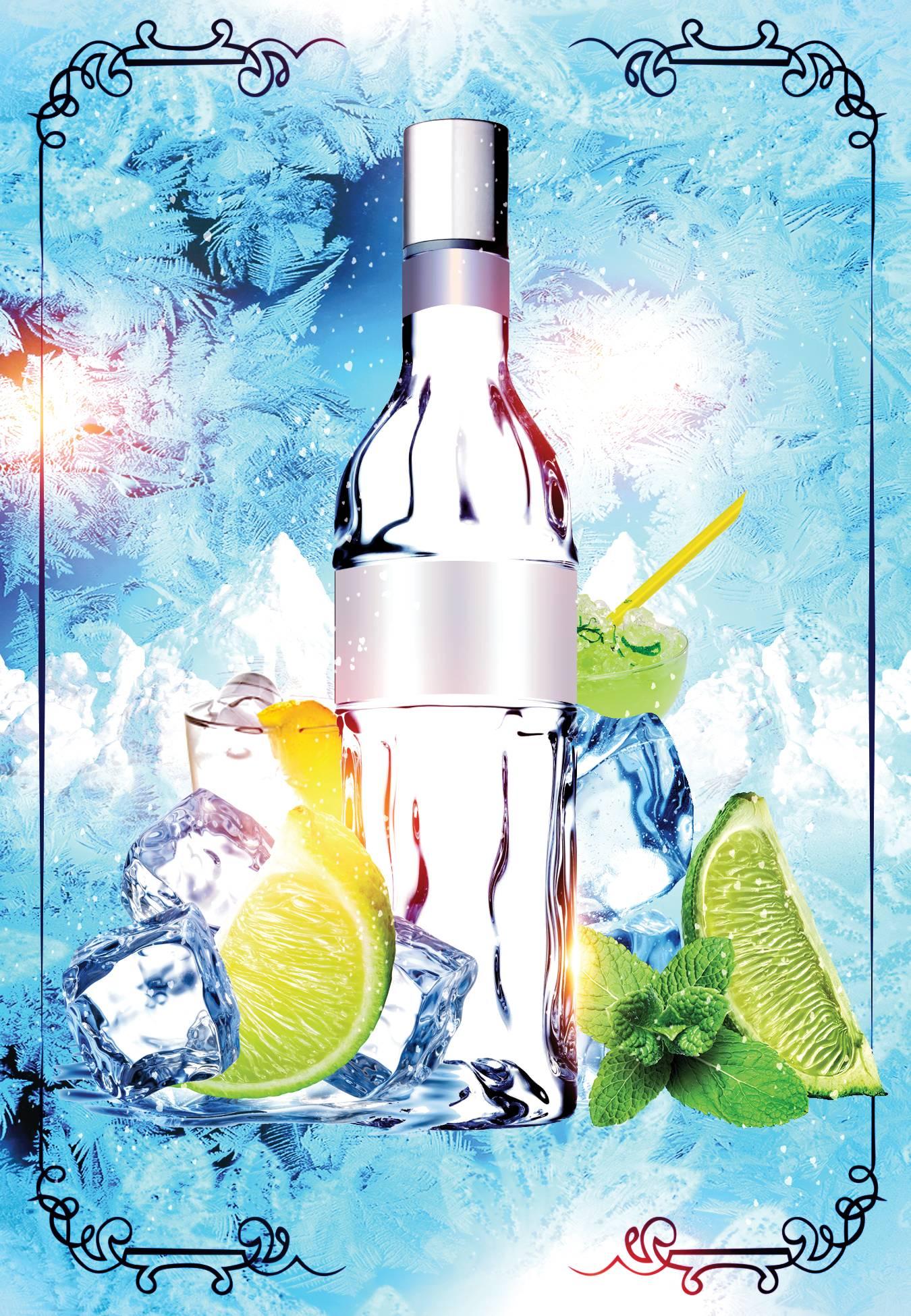 冬季飲品傳單 - 傳單範本