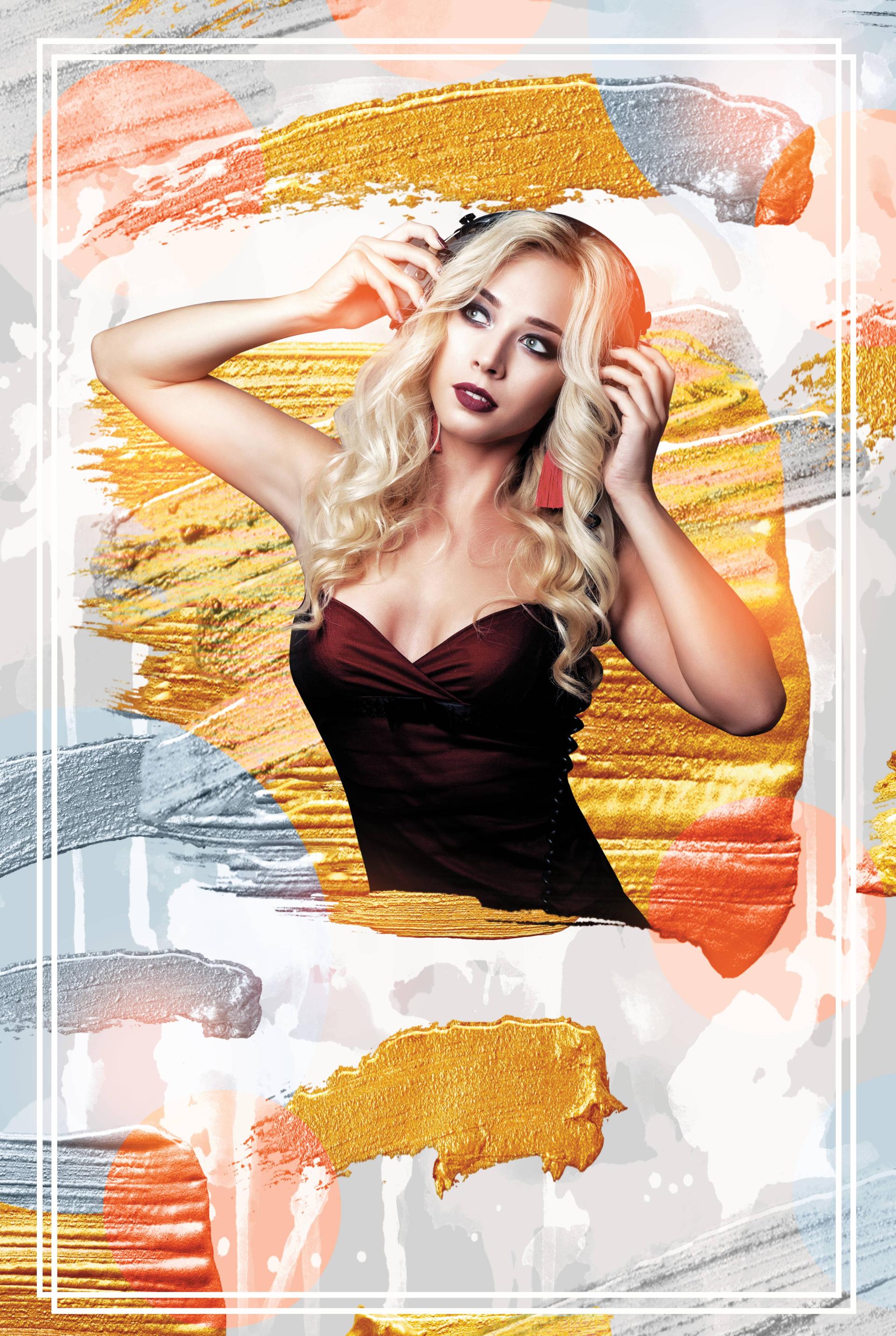 DJ 派對海報 - 海報設計範本